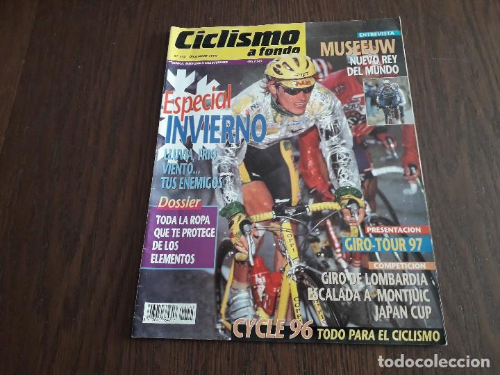 Coleccionismo deportivo: revista ciclismo a fondo n&ordm; 145, diciembre 1996. entrevista Museeuw, nuevo rey del mundo....