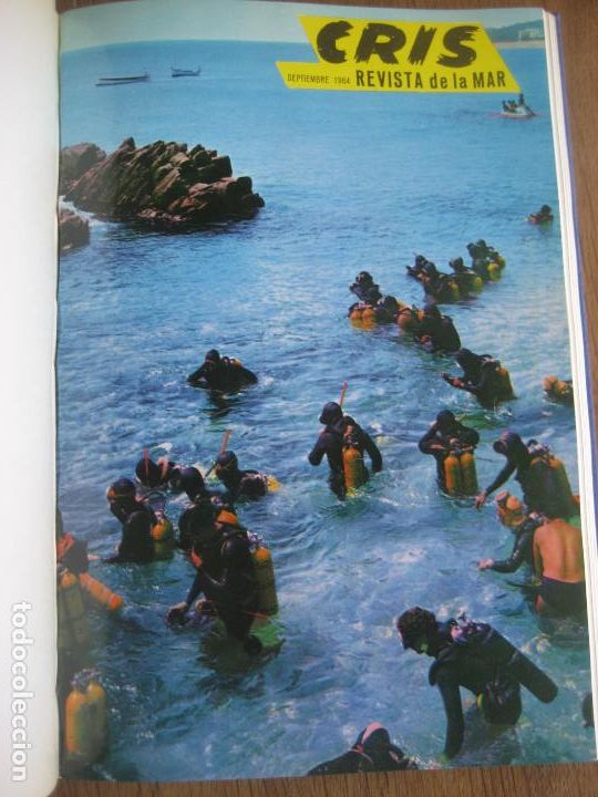 Coleccionismo deportivo: CRIS. REVISTA DE LA MAR. SUBMARINISMO. A&Ntilde;O 1964. DEL N&ordm; 60 AL 71 . ENCUADERNADO