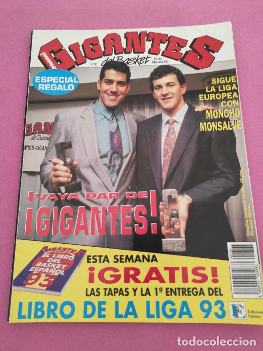 Coleccionismo deportivo: REVISTA GIGANTES DEL BASKET N&ordm; 365 1992 POSTER ALBERTO HERREROS ESTUDIANTES-ARLAUCKAS-LIGA EUROPEA