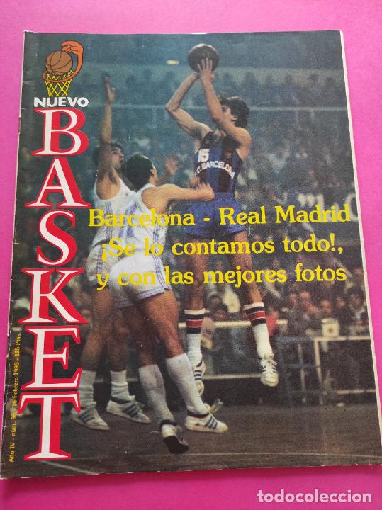 Coleccionismo deportivo: REVISTA NUEVO BASKET N&ordm; 98 1983 LIGA REAL MADRID-BAR&Ccedil;A - DIAZ MIGUEL - ALL STAR NBA 83 - LLORENTE
