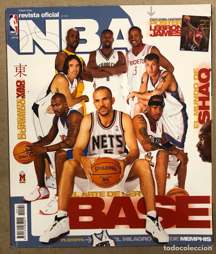 Collectionnisme sportif: REVISTA OFICIAL NBA N&deg; 141 (2004). BASES NBA, YAO MING, SHAQUILLE ONEAL, MEMPHIS A PLAYOFFS