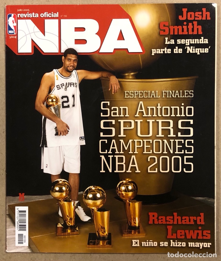 Collectionnisme sportif: REVISTA OFICIAL NBA N&deg; 155 (2005). ESPECIAL SAN ANTONIO SPURS CAMPEONES NBA 2005.