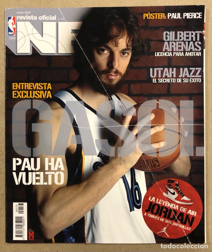Coleccionismo deportivo: REVISTA OFICIAL NBA N&deg; 173 (2007). PAU GASOL, LEYENDA ZAPATILLAS NIKE AIR JORDAN, GILBERT ARENAS,&hellip;