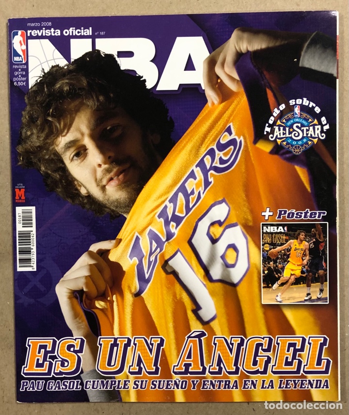 Collectionnisme sportif: REVISTA OFICIAL NBA N&deg; 187 (2008). PAU GASOL A LOS ANGELES LAKERS, ALL STAR NEW ORLEANS,&hellip;