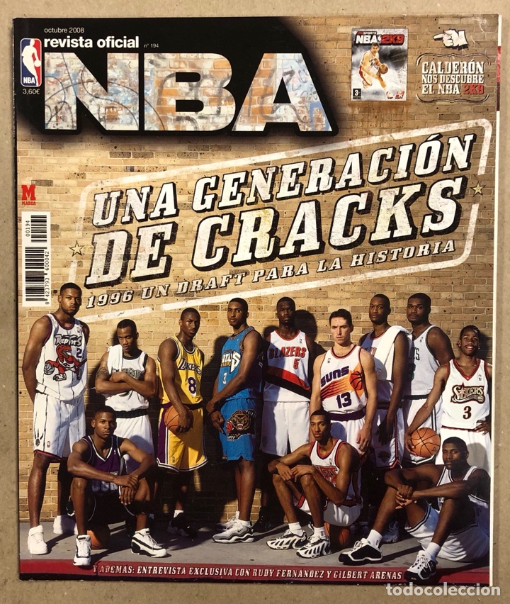 Coleccionismo deportivo: REVISTA OFICIAL NBA N&deg; 194 (2008). 1996 UN DRAFT PARA LA HISTORIA, RUDY FERN&Aacute;NDEZ, GILBERT ARENAS,&hellip;