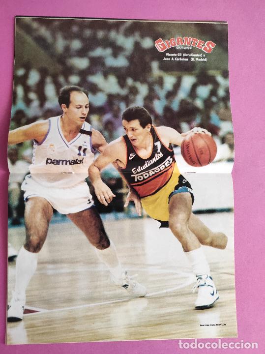 Coleccionismo deportivo: REVISTA GIGANTES DEL BASKET Nº 99 1987 POSTER CORBALAN GIL-INTERCONTINENTAL-ESPECIAL LIGA 87/88 - Foto 2 - 304000413
