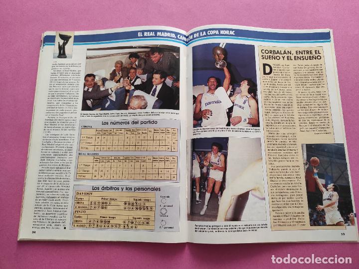 Coleccionismo deportivo: REVISTA GIGANTES DEL BASKET Nº 124 1988 REAL MADRID CAMPEON COPA KORAC 87/88-CORBALAN-LOLO SAINZ - Foto 5 - 304001383