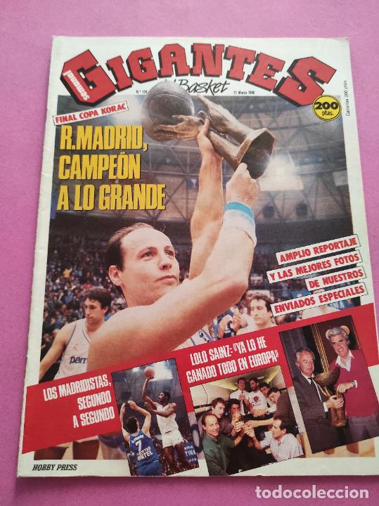Coleccionismo deportivo: REVISTA GIGANTES DEL BASKET Nº 124 1988 REAL MADRID CAMPEON COPA KORAC 87/88-CORBALAN-LOLO SAINZ - Foto 1 - 304001383