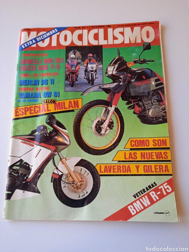 Sports collectibles: Revista MOTOCICLISMO Extra diciembre 1985. N&deg; 931.