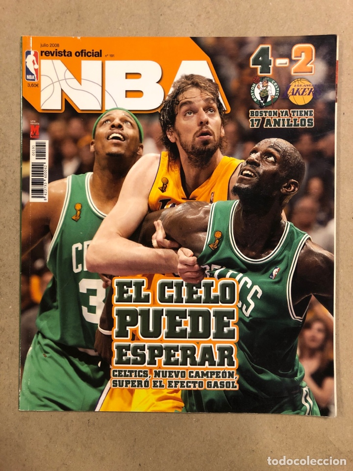 Collectionnisme sportif: REVISTA OFICIAL NBA N&deg; 191 (2008). ESPECIAL FINAL NBA (CELTICS 4-2 LAKERS), NEW YORK KNICKS,&hellip;