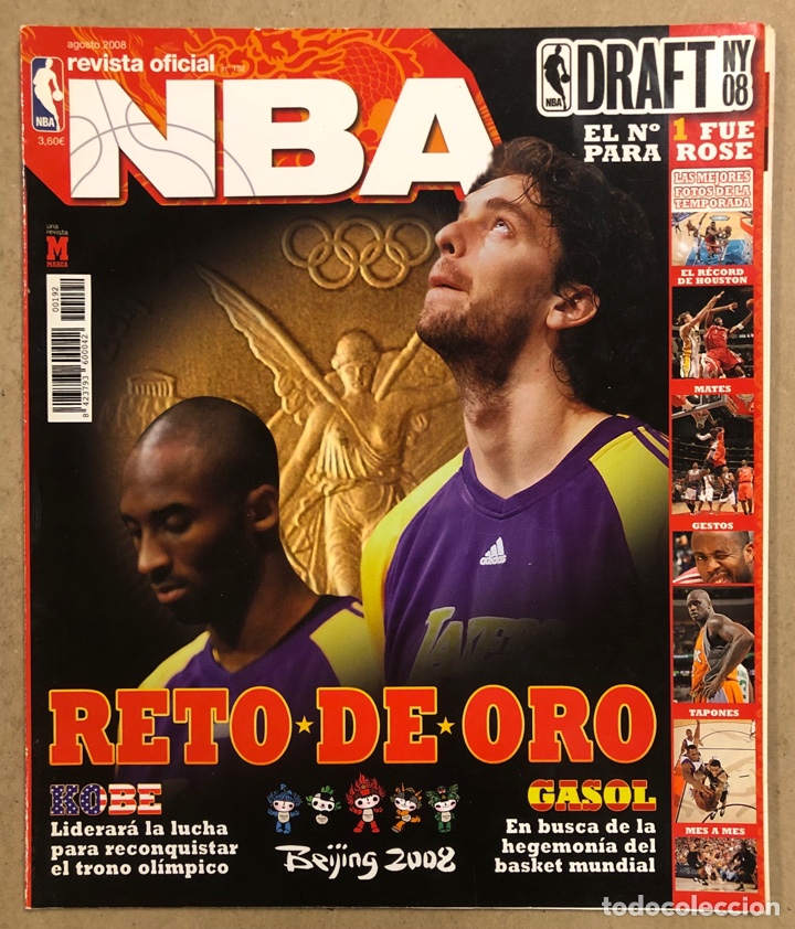 Collectionnisme sportif: REVISTA OFICIAL NBA N&deg; 192 (2008). ESPECIAL JUEGOS OL&Iacute;MPICOS BEIJING 2008,&hellip;