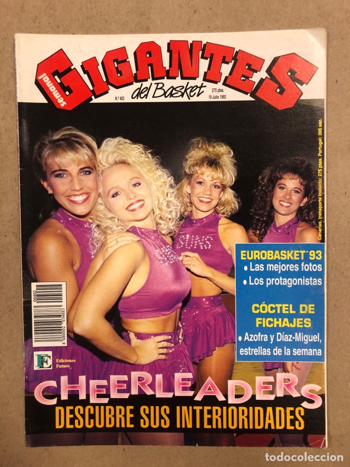 Sammelleidenschaft Sport: GIGANTES DEL BASKET N&deg; 402 (1993). CHEERLEADERS, EUROBASKET &lsquo;93, AZOFRA, DIAZ MIGUEL,&hellip;