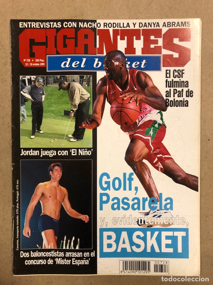 Colecionismo desportivo: GIGANTES DEL BASKET N&deg; 728 (1999). MICHAEL JORSAN, NACHO RODILLA,&hellip;