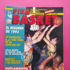 Coleccionismo deportivo: REVISTA FIBA BASKET Nº 3 1994 POSTER BARKLEY NBA - LOLO SAINZ - RAMON RIVAS - ORENGA - NCAA