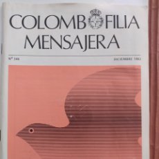 Coleccionismo deportivo: 1983 COLOMBOFILIA MENSAJERA N°346 12 PAGINAS.. Lote 317800463