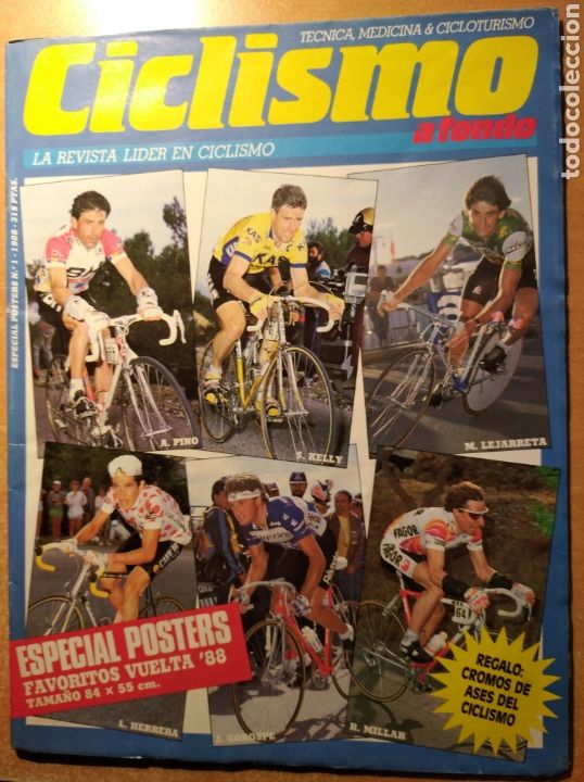 Coleccionismo deportivo: CICLISMO A FONDO, ESPECIAL POSTERS DE FAVORITOS A VUELTA ESPA&Ntilde;A DE 1988.