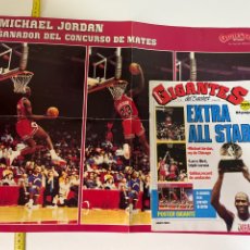 Coleccionismo deportivo: 1988 MICHAEL JORDAN REVISTA GIGANTES ESPECIAL ALL STAR CON POSTER ENORME MICHAEL JORDAN. Lote 321944823