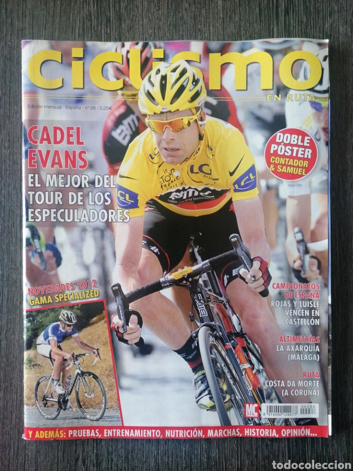 Coleccionismo deportivo: REVISTA CICLISMO EN RUTA N.&ordm; 88 2012 CADEL EVANS. P&Oacute;STER DE ALBERTO CONTADOR. AGUST&Iacute;N TAMAMES
