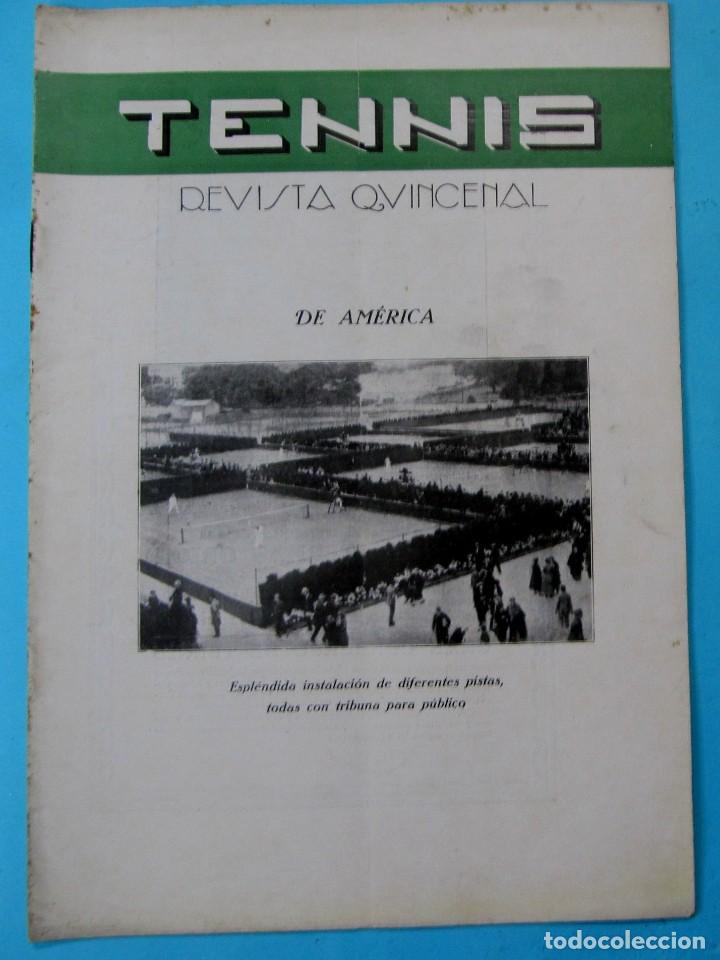 Sports collectibles: TENIS, TENNIS. REVISTA QUINCENAL. A&Ntilde;O II. 16 DE SEPTIEMBRE, 1922. BARCELONA.