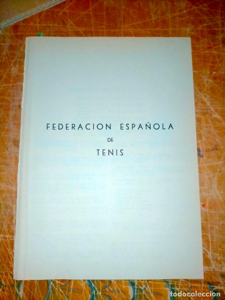Coleccionismo deportivo: Federaci&oacute;n espa&ntilde;ola 1950 de TENIS - 6 HOJAS - 11 CARILLAS editadas -