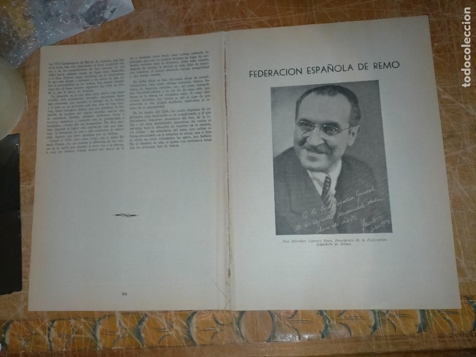 Coleccionismo deportivo: Federaci&oacute;n espa&ntilde;ola 1950 de remo - 10 HOJAS - 19 CARILLAS editadas