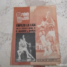 Coleccionismo deportivo: REBOTE, SOLAMENTE BALONCESTO Nº 138, 1972, EMPEZO LA LIGA CON LOS FAVORITOS R.MADRID Y BARÇA