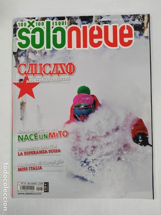 Coleccionismo deportivo: REVISTA SOLO NIEVE 100X100 ESQUI N&ordm; 54. INVIERNO 2009. TDKR69