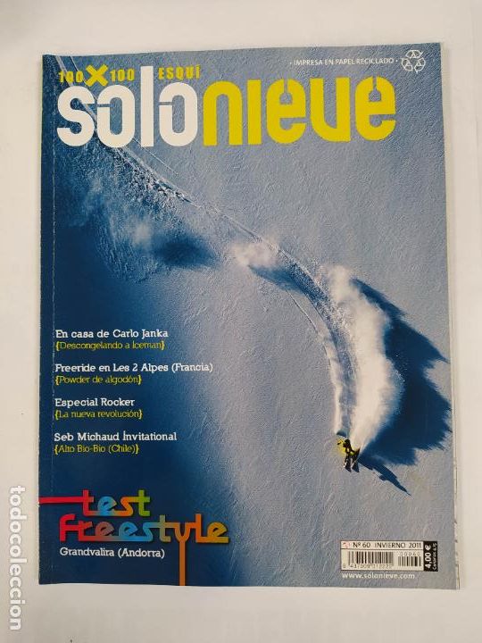 Coleccionismo deportivo: REVISTA SOLO NIEVE 100X100 ESQUI N&ordm; 60. INVIERNO 2011. TDKR69