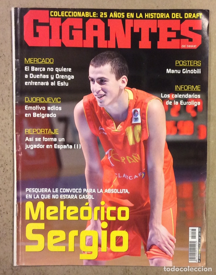 Collectionnisme sportif: GIGANTES DEL BASKET EXTRA N&deg; 1028 (2005). SERGIO RODR&Iacute;GUEZ, DJORDJEVC,...
