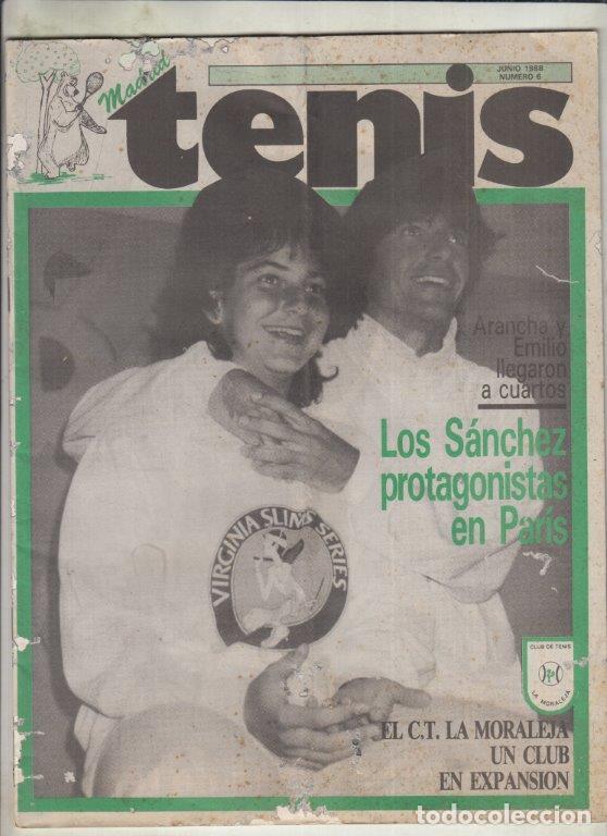 Collectionnisme sportif: REVISTA TENIS MADRID N&ordm; 6 A&Ntilde;O 1988. LOS S&Aacute;NCHEZ VICARIO PROTAGONISTAS EN PAR&Iacute;S.