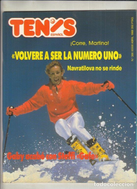 Collectionnisme sportif: REVISTA TENIS ESPA&Ntilde;OL N&ordm; 386 A&Ntilde;O 1988. NAVRATILOVA. GABY ACAB&Oacute; CON STEFFI. MAYOTTE REPITIO EN PHILA.