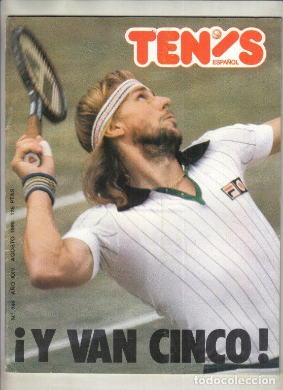 Sports collectibles: REVISTA TENIS ESPA&Ntilde;OL N&ordm; 296 A&Ntilde;O 1980. WIMBLENDON D&Iacute;A A D&Iacute;A. TROFEO MANUEL ALONSO.