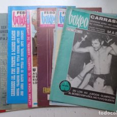 Coleccionismo deportivo: BOXEO - 8 REVISTAS, AÑOS 1960 - PEDRO CARRASCO, URTAIN, BEN ALI, BOB ALLOTEY, VER FOTOS ADICIONALES