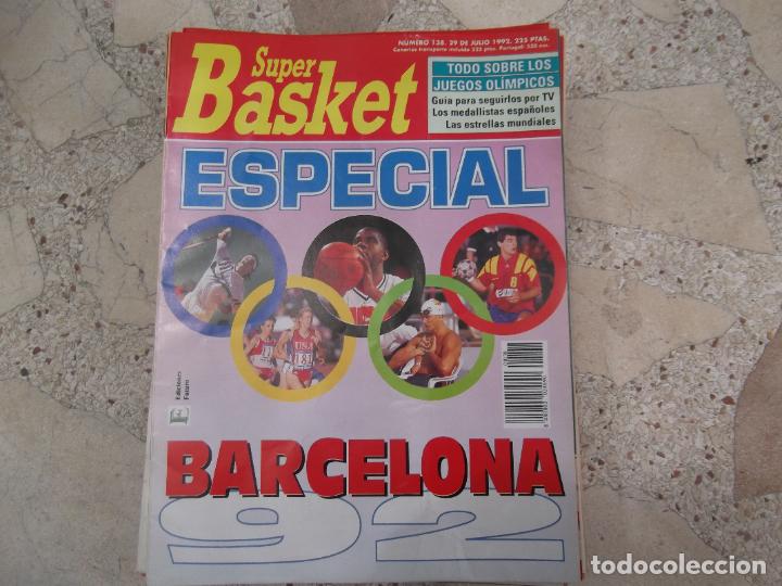 Coleccionismo deportivo: super basket n&ordm; 138, 1992, poster clyde drexler, especial barcelona 92