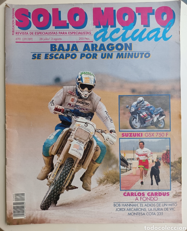 Coleccionismo deportivo: Revista Solo Moto 1989 - n&deg; 690 (29/89) 28 julio/3 agosto