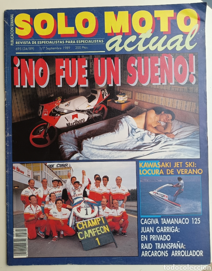 Coleccionismo deportivo: Revista Solo Moto 1989 - n&deg; 695 (34/89) 1/7 septiembre