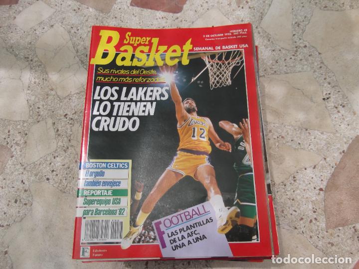 Coleccionismo deportivo: super basket n&ordm; 48, 1990, poster terry teagle, boston celtics, equipo usa a barcelona 92
