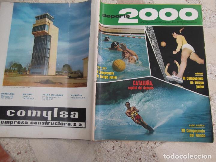 Coleccionismo deportivo: revista deporte 2000, n&ordm; 32, 1971, water-polo,voleibol, esqui nautico, reinas wimbledon,