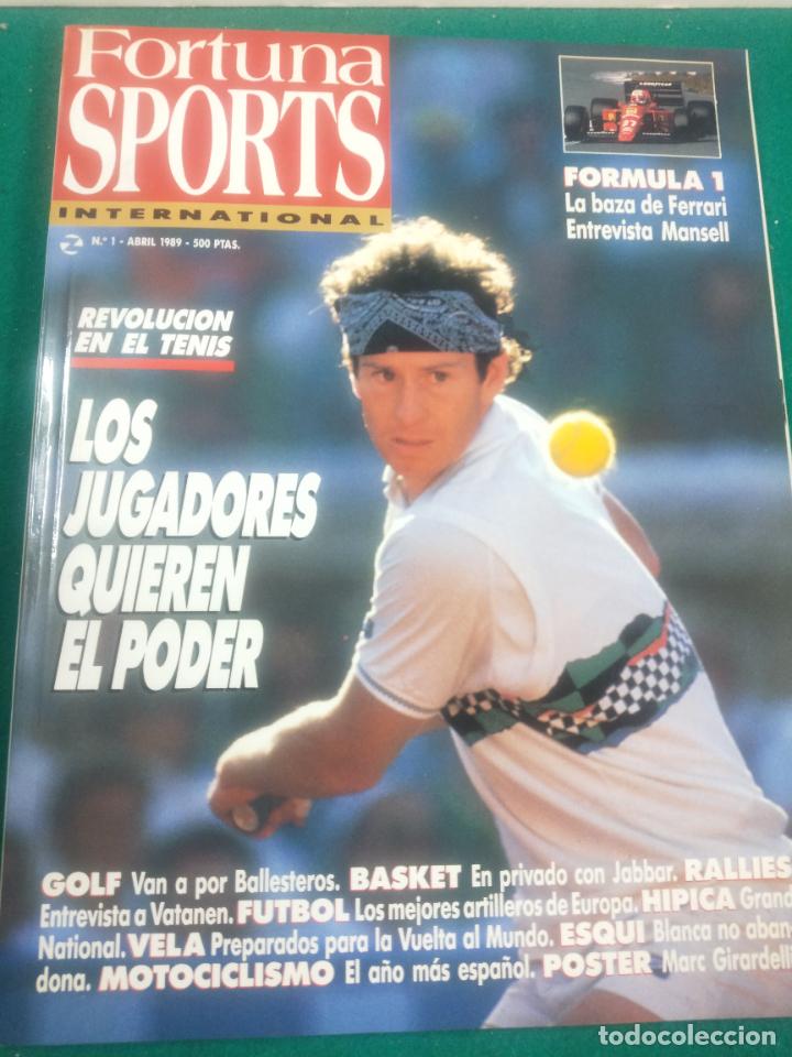 Coleccionismo deportivo: FORTUNA SPORTS INTERNACIONAL N&ordm; 1. ABRIL 1989. NUMERO UNO.