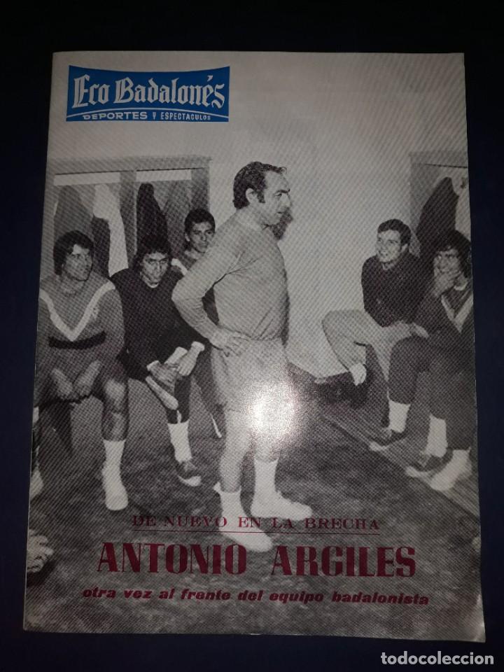 Coleccionismo deportivo: Eco Badalon&eacute;s ( Deportes y Espect&aacute;culos ) 1975