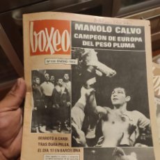 Coleccionismo deportivo: BOXEO REVISTA N º 136 -ENERO 1969 MANOLO CALVO. Lote 360358010