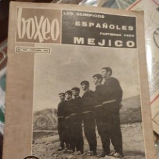 Coleccionismo deportivo: BOXEO REVISTA N º 133- OCTUBRE 1968 LOS OLÍMPICOS ESPAÑOLES EN MEXICO. Lote 360358670