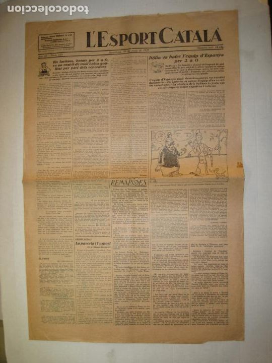 Coleccionismo deportivo: L' ESPORT CATALA-N&ordm; 120-ANY 1927-ITALIA 2 ESPA&Ntilde;A 0-BETIS BAR&Ccedil;A-FUTBOL-BOXEO-VER FOTOS-(V-23.584)