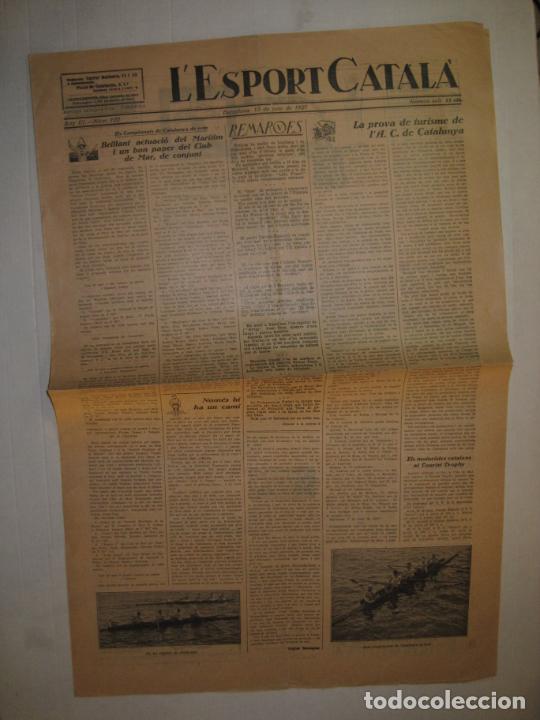 Coleccionismo deportivo: L' ESPORT CATALA-N&ordm; 122-ANY 1927-CAMPIONAT REM-BAR&Ccedil;A VS BRUSELAS-FUTBOL-BOXEO-VER FOTOS-(V-23.585)