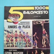 Coleccionismo deportivo: REVISTA 5 TODO BALONCESTO Nº 3 - 1978 BASKET MEDALLA PLATA EUROPEO JUNIOR GALICIA VALLADOLID. Lote 361220795