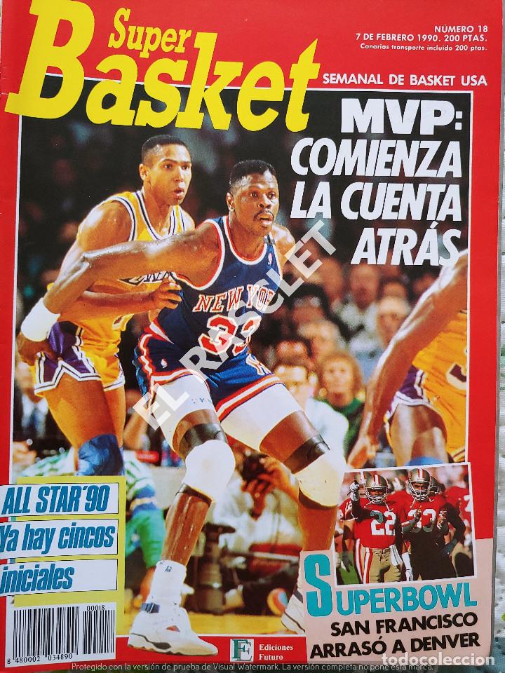 Sammelleidenschaft Sport: SUPER BASKET - EDICIONES FUTURO - REVISTA N&ordm; 18 - FEBRERO 1990