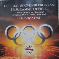 Coleccionismo deportivo: PROGRAMA OFICIAL BARCELONA 92 (EN INGLES). Lote 363079390