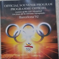 Coleccionismo deportivo: PROGRAMA OFICIAL BARCELONA 92 (EN INGLES). Lote 363079520