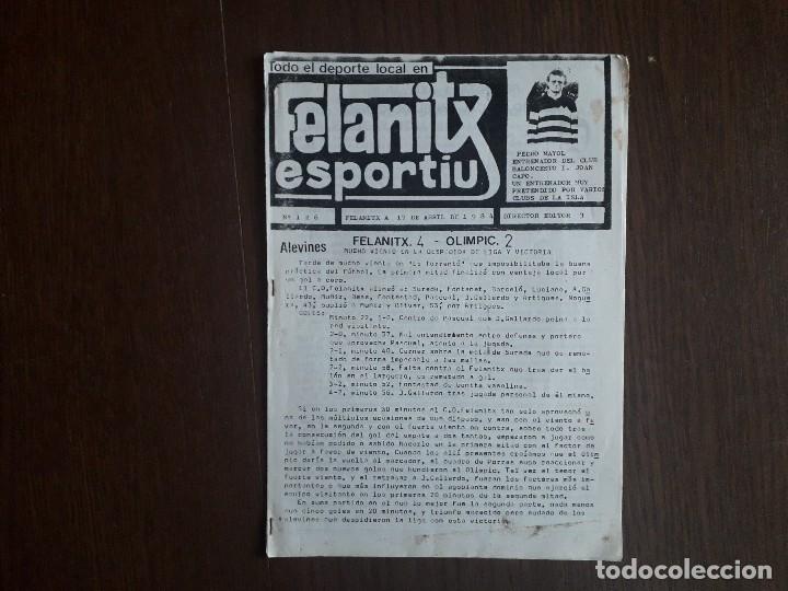 Collezionismo sportivo: revista de deportes, Felanitx esportiu, n&ordm; 126, 17 de abril 1984, Mallorca.