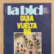Coleccionismo deportivo: LA BICI N° 46 (1986). GUÍA DE LA VUELTA A ESPAÑA, CON PÓSTER DE ÁNGEL ARROYO, GONZÁLEZ LINARES,...